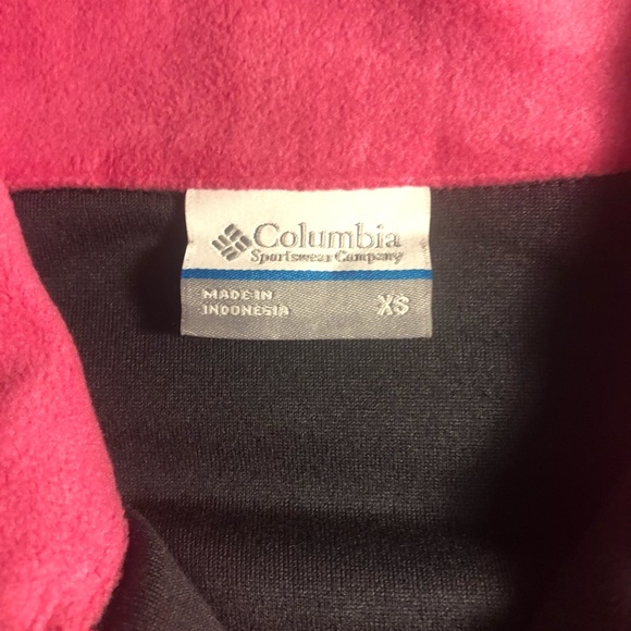Ladies Breast Cancer awareness Columbia half zip - Picture 4 of 7